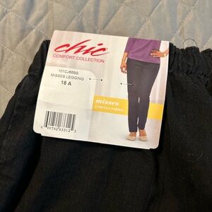 Chic Comfort Collection Black Leggings